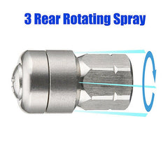 1/8 High Pressure Sewer/Drain Nozzle - 3 Hole Type 3
